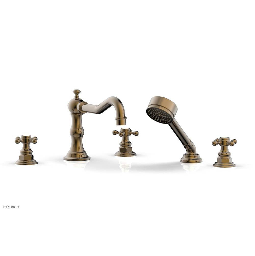 Phylrich - Deck Tub Set W/ Hs - Antique Brass