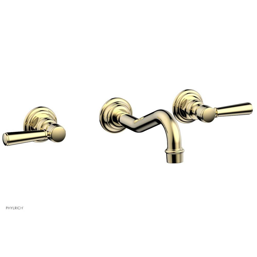 Phylrich - Wall Mount Tub Set - Polished Brass Uncoated