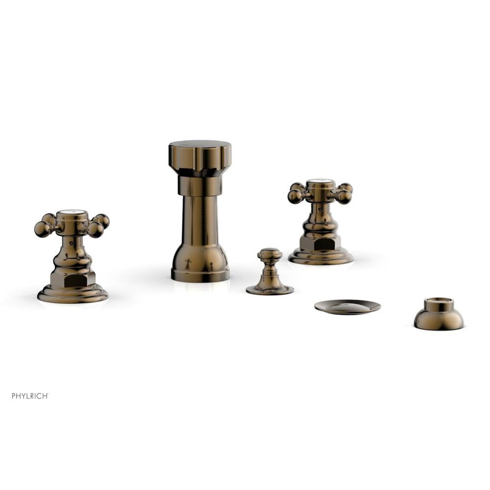 Phylrich - Four Hole Bidet Set - Antique Brass