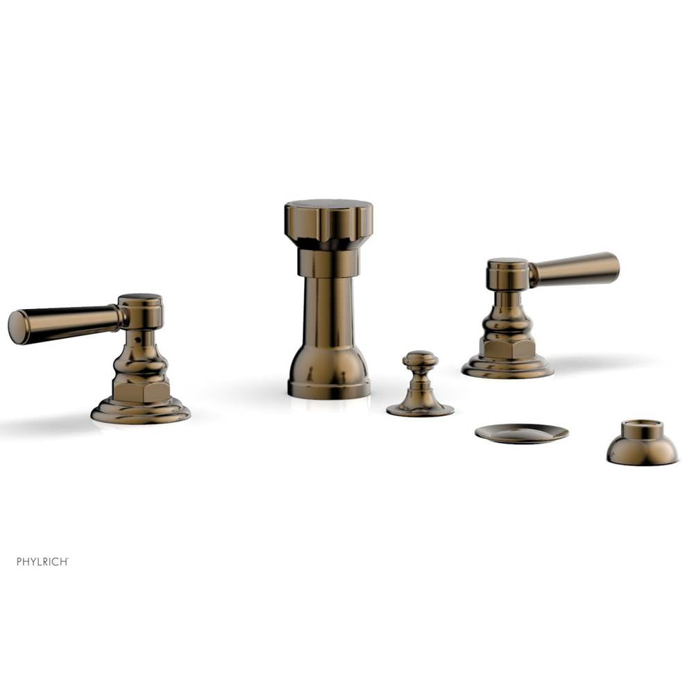 Phylrich - Four Hole Bidet Set - Antique Brass