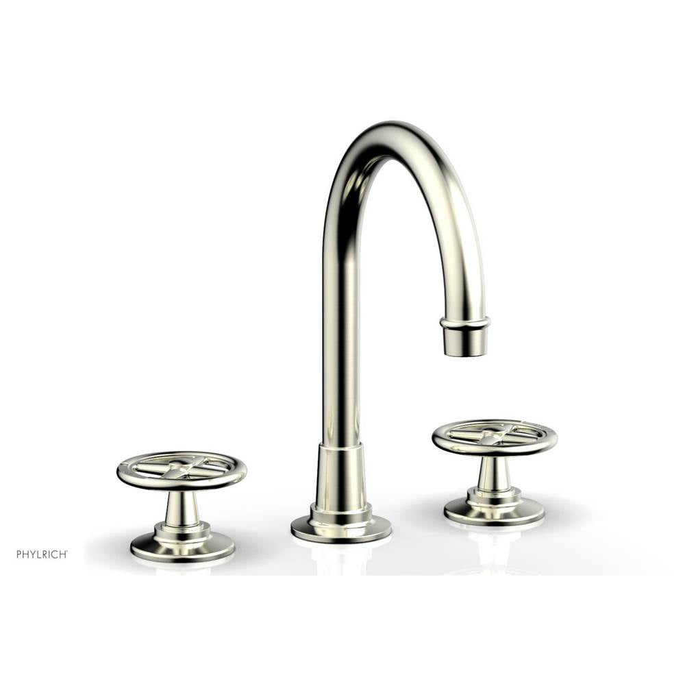 Phylrich - Ws Faucet Works, Arched Spt, Cross Handles - Satin Nickel