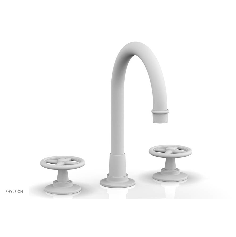 Phylrich - Ws Faucet Works, Arched Spt, Cross Handles - Satin White