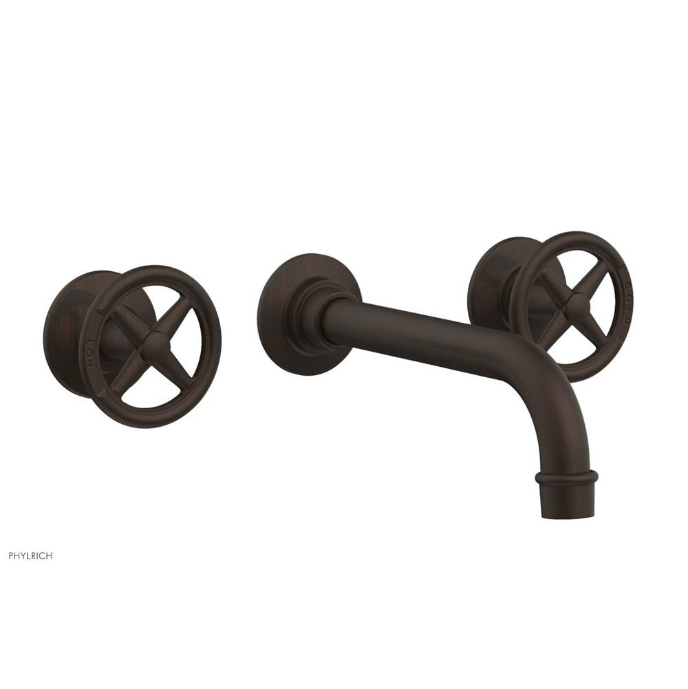 Phylrich - Wall Tub Set Works, Cross Handle - Antique Bronze