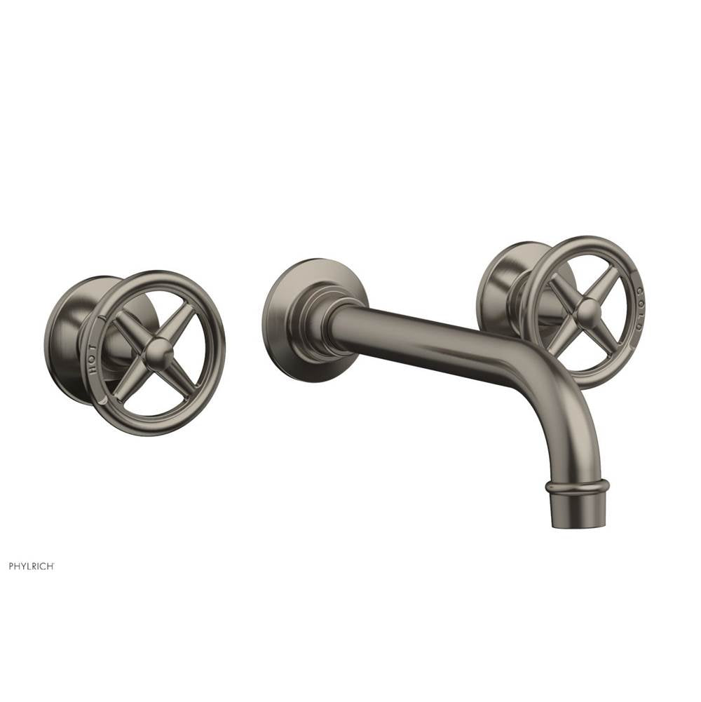 Phylrich - Wall Tub Set Works, Cross Handle - Pewter