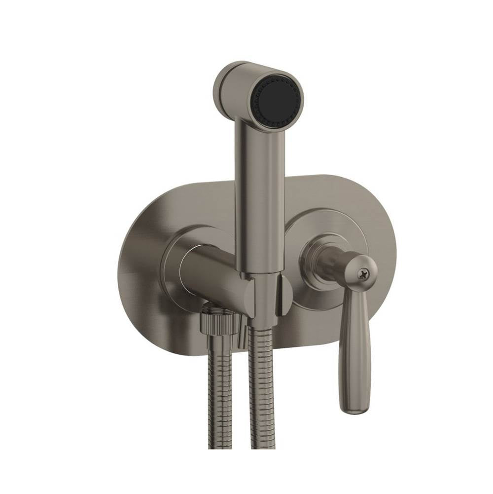 Phylrich - Wall Mounted Bidet Set Works, Lever Handle - Pewter