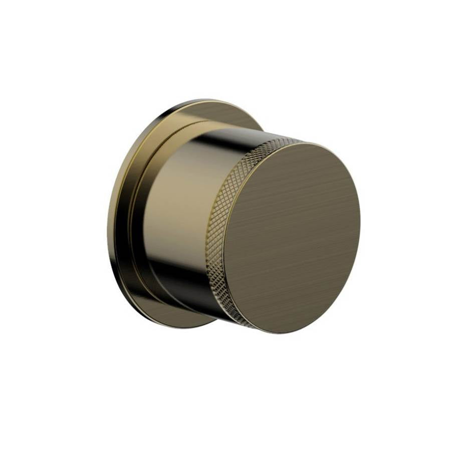 Phylrich - Knurled Knob - Antique Brass