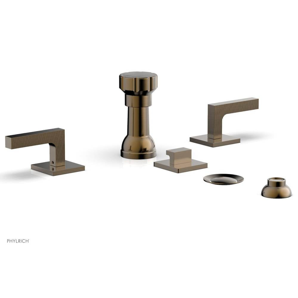 Phylrich - 4 Hole Bidet Set, Lever - Antique Brass