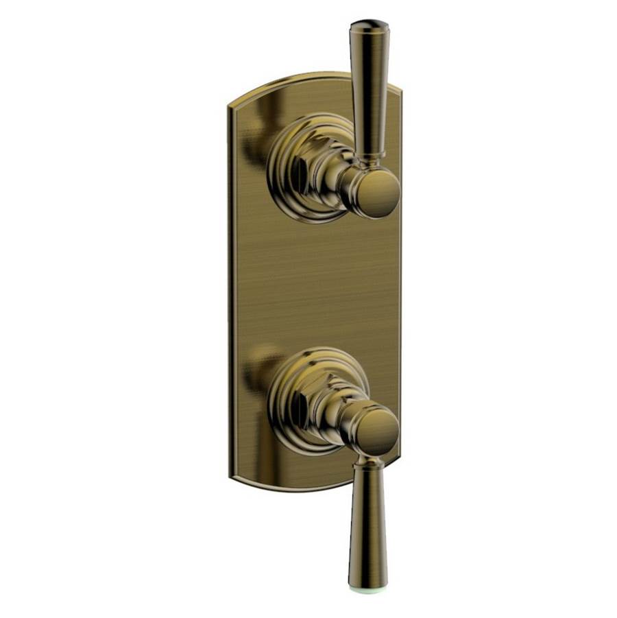 Phylrich - Mini Therm, 2 Lever Hdl - Antique Brass