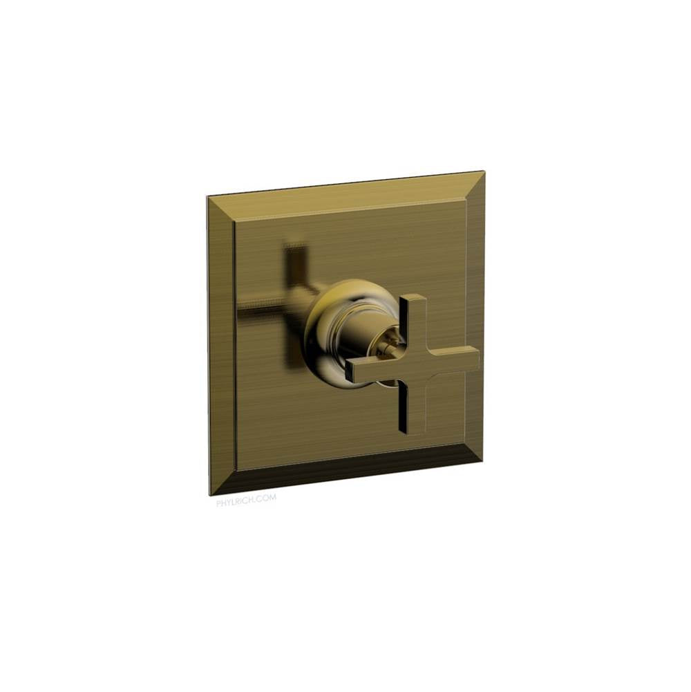 Phylrich - Pb Shwr To, Cross Hdl - Antique Brass