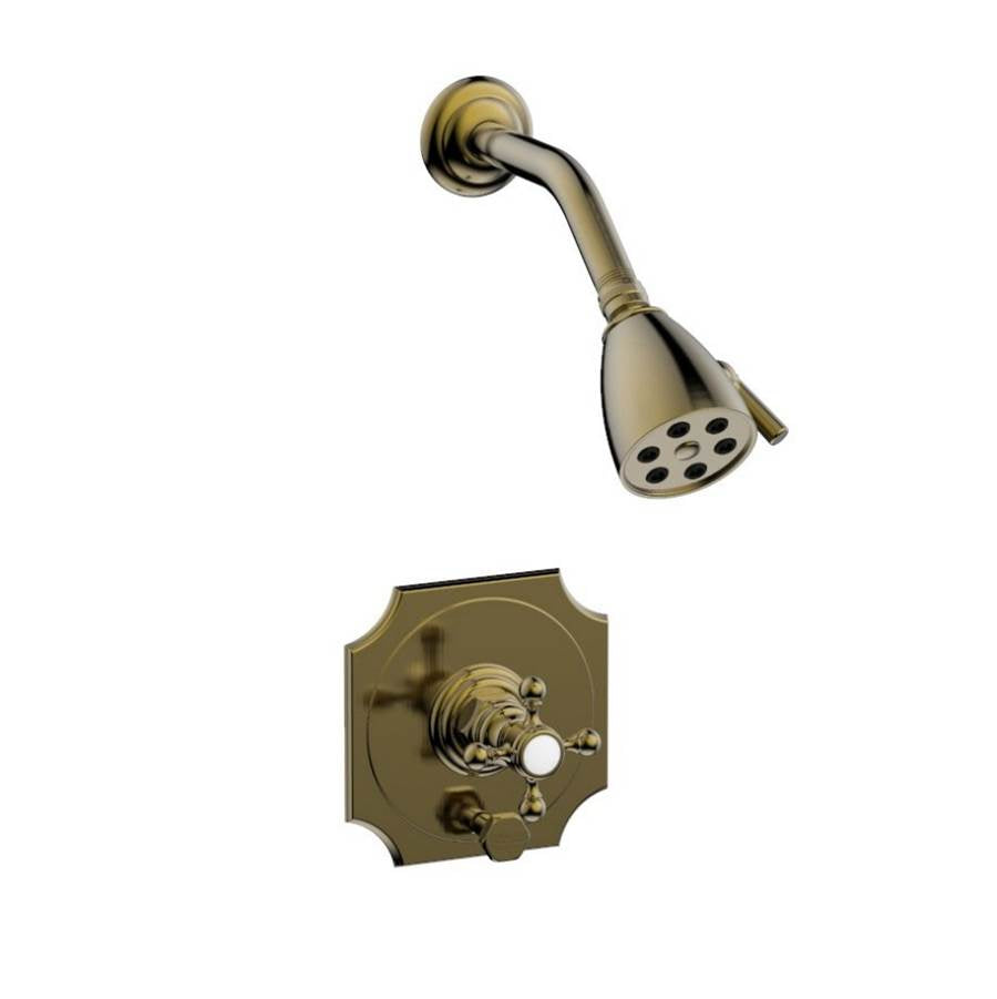 Phylrich - Pb Shower & Div Set - Antique Brass