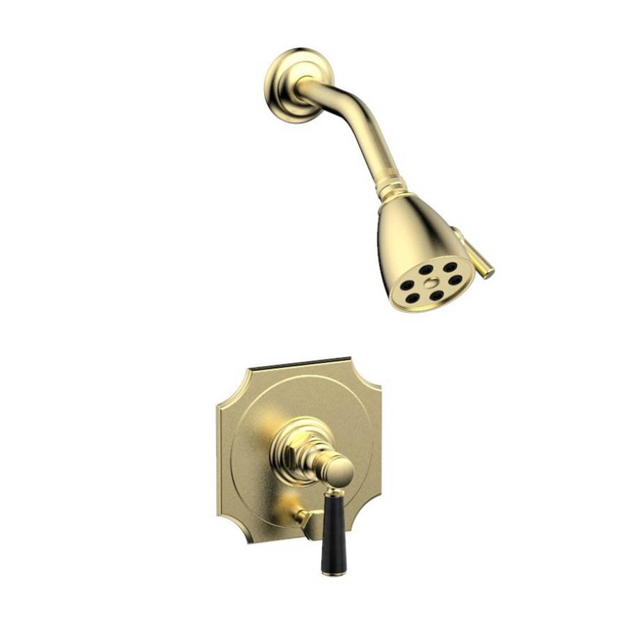 Phylrich - Pb Shower & Div. Set - Polished Brass Uncoated