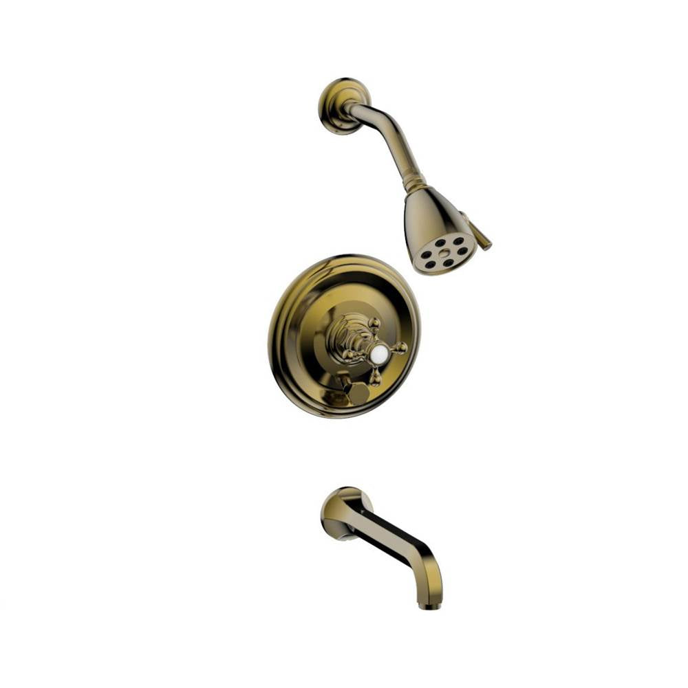 Phylrich - Pb T/Shwr To, Cross Hdl - Antique Brass