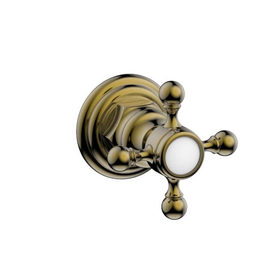 Phylrich - Div/Vol Cross Hdl To - Antique Brass