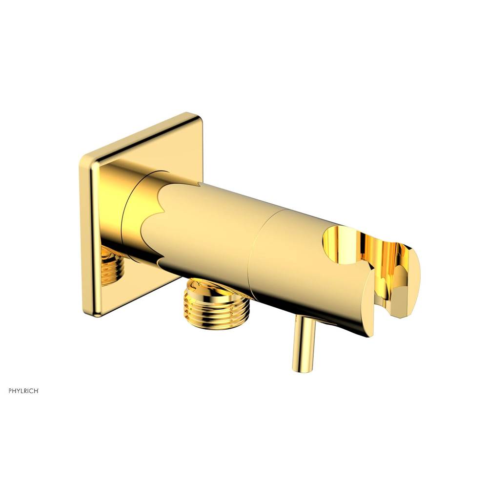 Phylrich - Hand Shower Outlet Supply and Holder - Polished Gold
