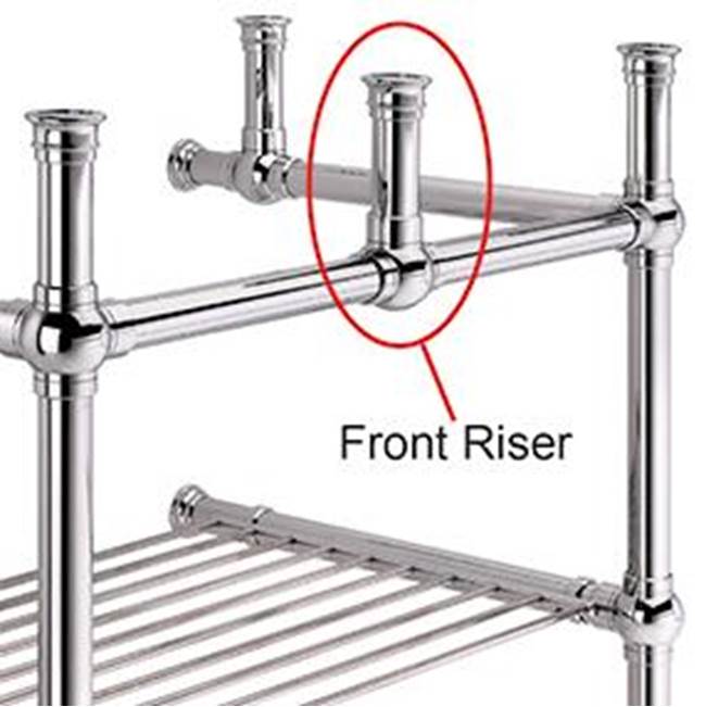 Palmer Industries - Front Riser 1.5'' in Satin Nickel Un-Lacquered - Satin Nickel Un-Lacquered