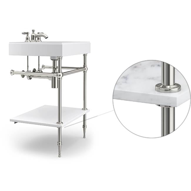 Palmer Industries - Shelf Support Split Collar in Satin Nickel Un-Lacquered - Satin Nickel Un-Lacquered