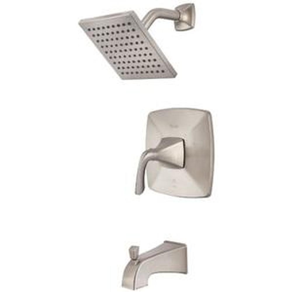 Pfister - Bronson 1-Handle Tub/Shower Trim in Brushed Nickel - Brushed Nickel