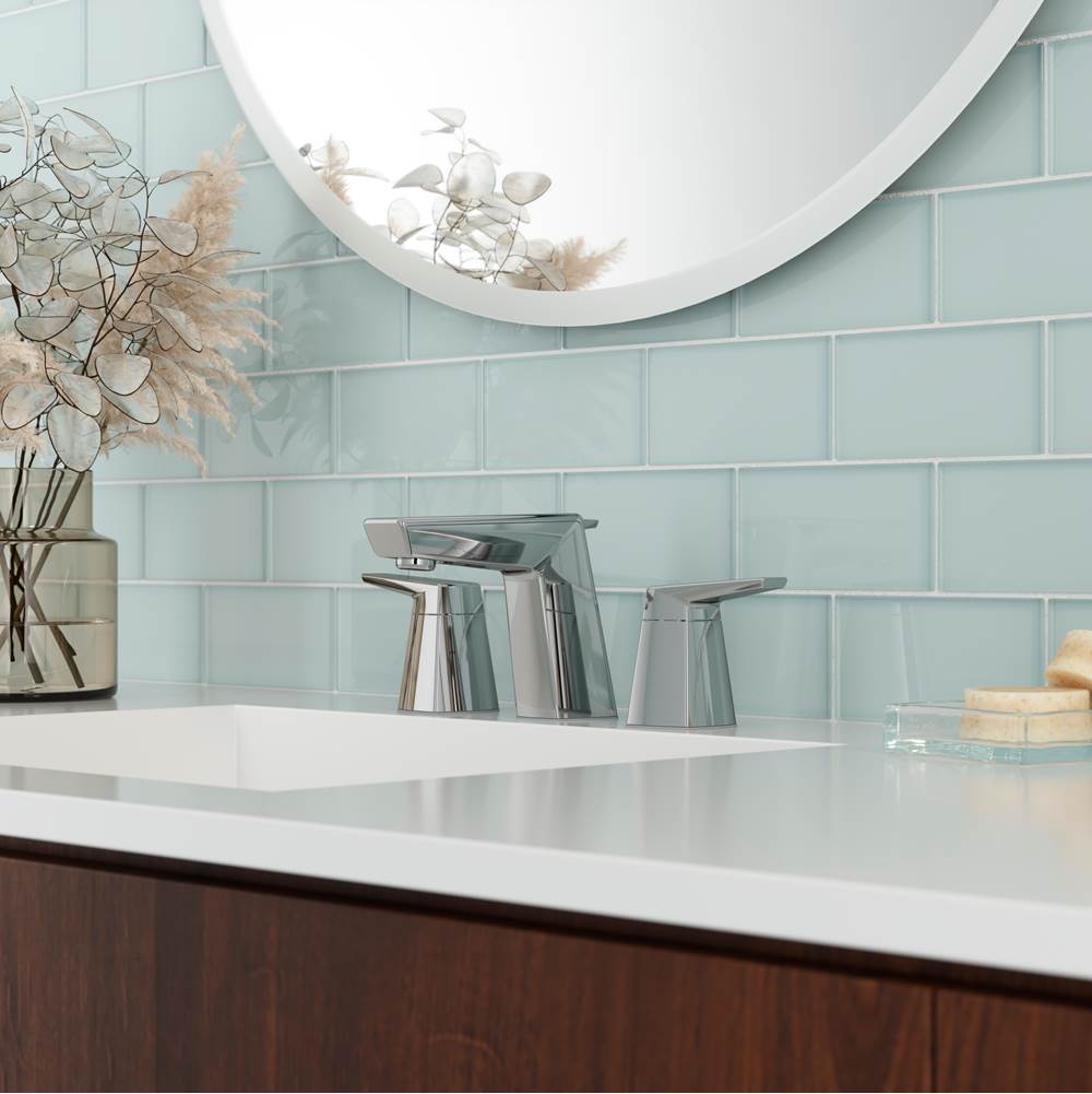 Arkitek 2-Handle 8'' Widespread Bathroom Faucet in Polished Chrome