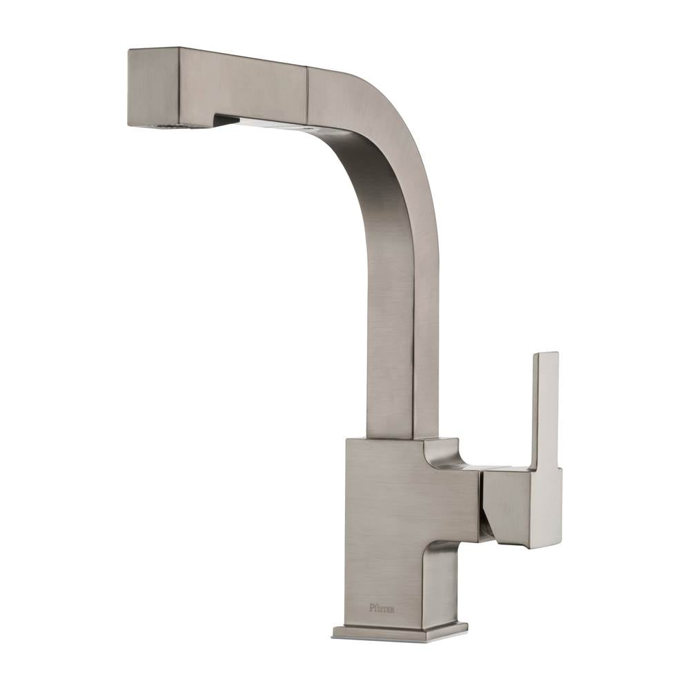 Pfister - Arkitek 1-Handle Pull-Out Kitchen Faucet in Stainless Steel - Stainless Steel