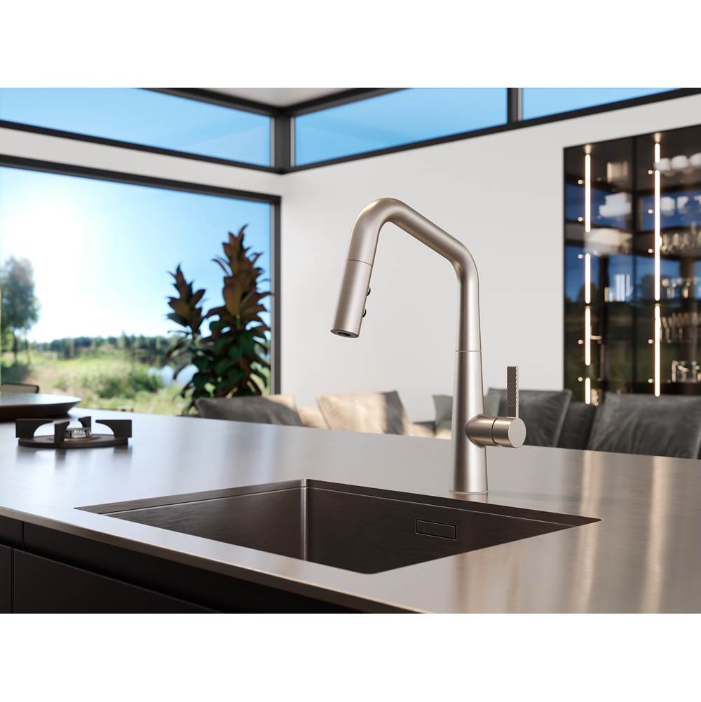 Asari 1-Handle Pull-Down Kitchen Faucet in Matte Black