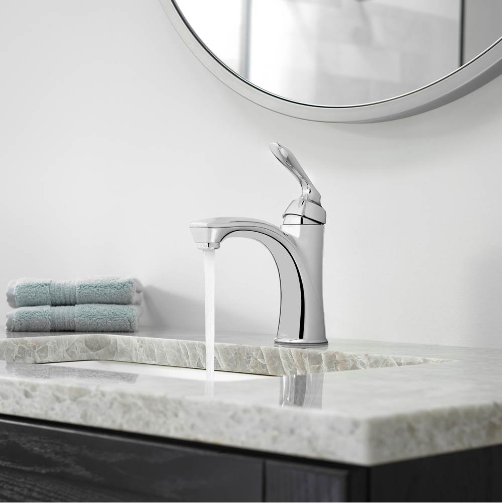 Avalon Single-Handle 4'' Centerset Bathroom Faucet in Polished Chrome