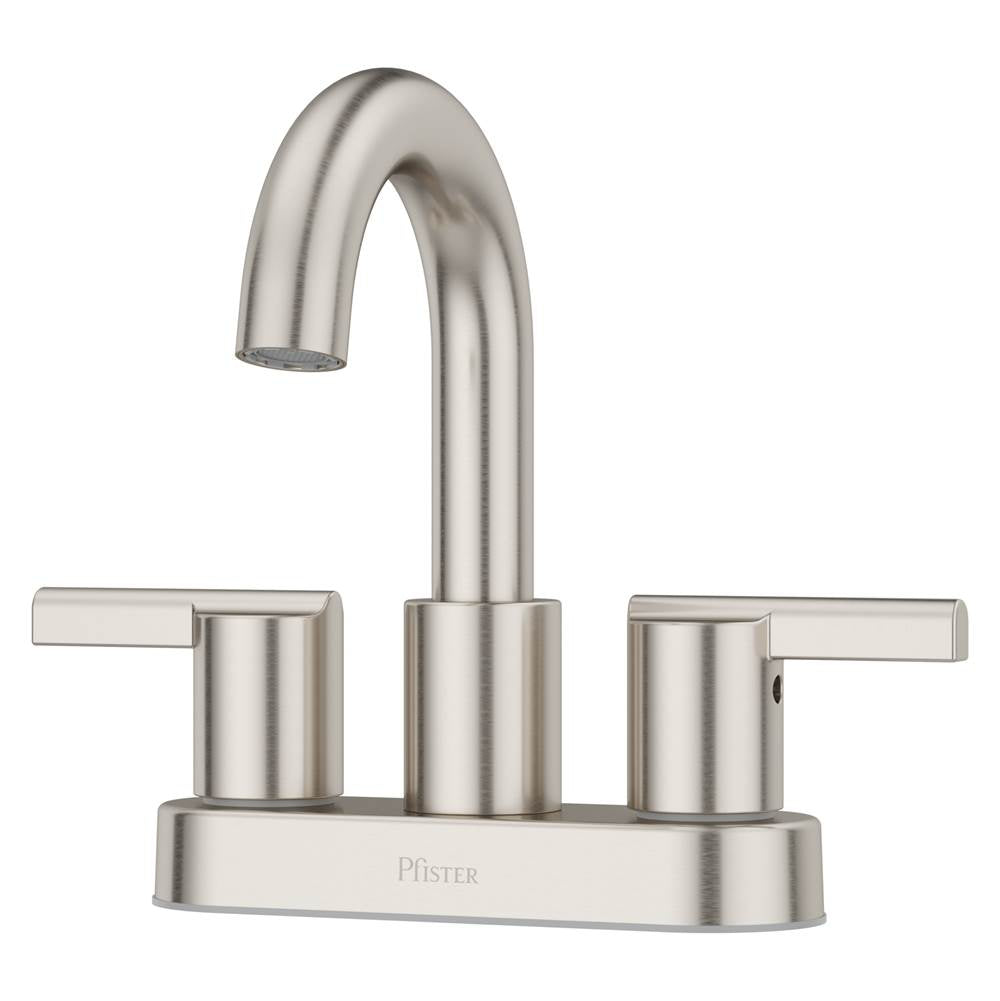 Pfister - Brislin 2-Handle 4'' Centerset Bathroom Faucet in Brushed Nickel - Brushed Nickel
