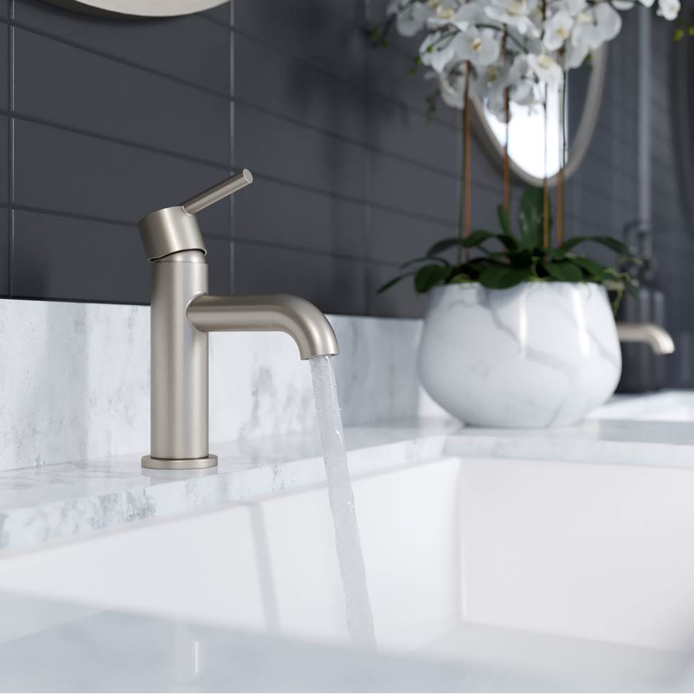 Brislin Single Control 4'' Centerset Bathroom Faucet in Matte Black