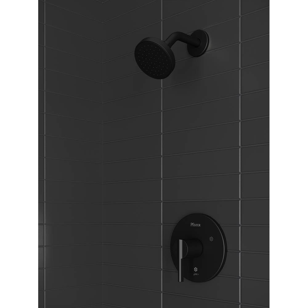 Brislin Shower trim, Showerhead not Included in Matte Black