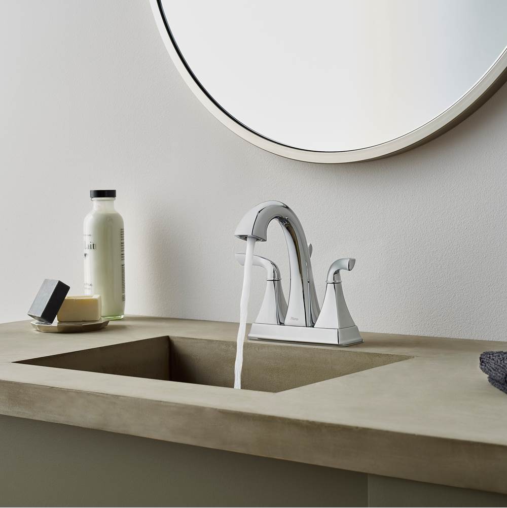 Bronson 2-Handle 4'' Centerset Bathroom Faucet in Polished Chrome