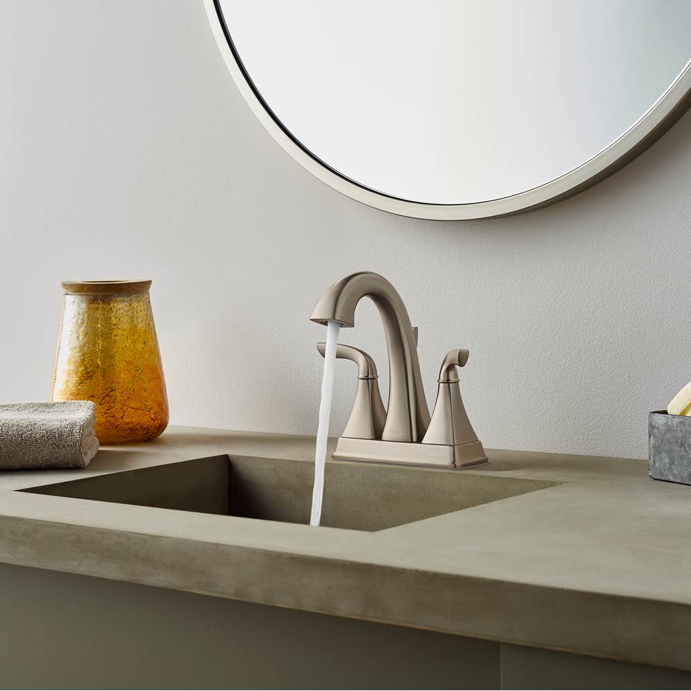 Bronson 2-Handle 4'' Centerset Bathroom Faucet in Polished Chrome
