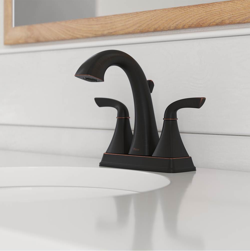 Bronson 2-Handle 4'' Centerset Bathroom Faucet in Polished Chrome