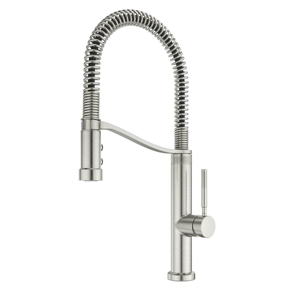 Pfister - Bruton Culinary 1-Handle Pull-Down Kitchen Faucet in Stainless Steel - Stainless Steel