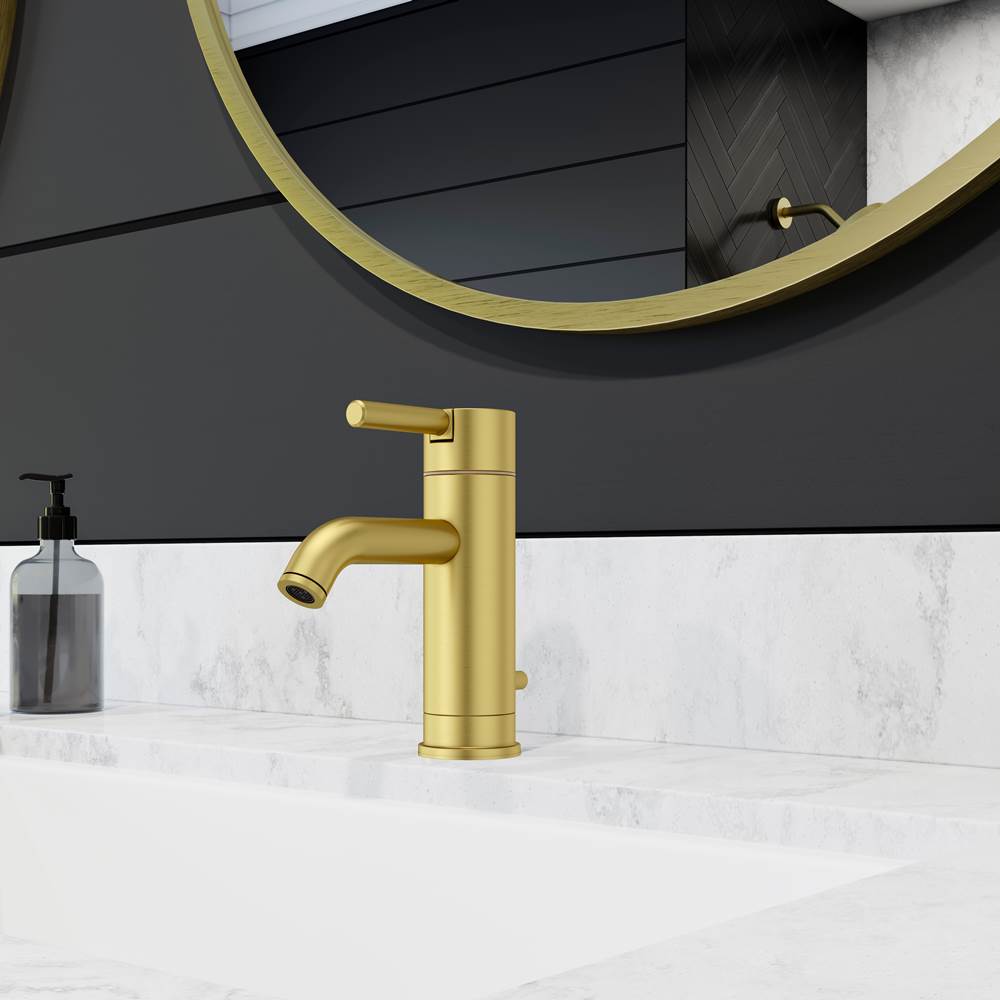 Contempra Single Control 4'' Centerset Bathroom Faucet in Brushed Gold