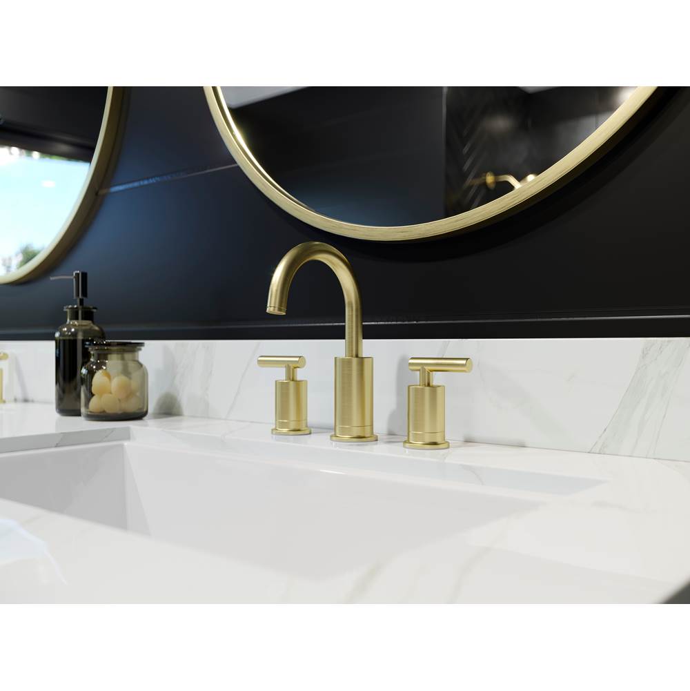 Contempra 8'' Widespread Bathroom Faucet in Matte Black