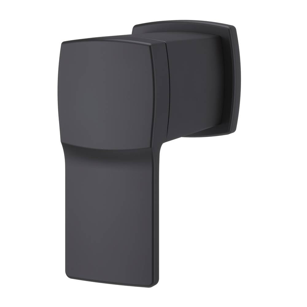 Pfister - T/S 16 DA DVTR TRM W/HDL BK - Matte Black