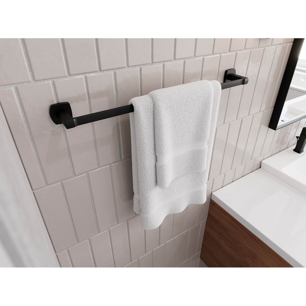 Deckard 24'' Towel Bar in Matte Black