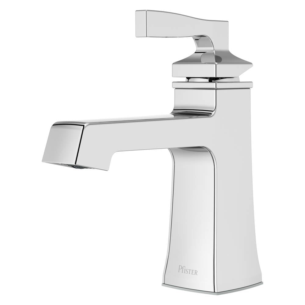 Pfister - Holliston Single Control Bathroom Faucet inc Polished Chrome - Polished Chrome