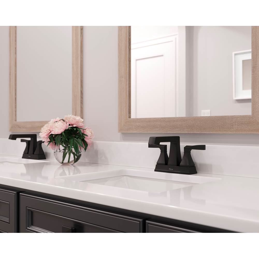Holliston 4 in Centerset Bathroom Faucet in Brushed Gold