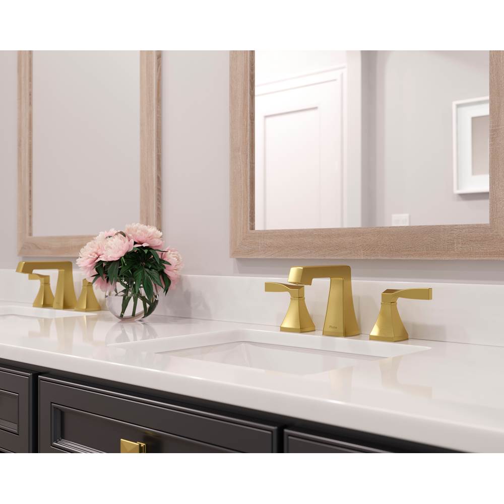 Holliston 8 in. Widespread Bathroom Faucet inBrushed Gold