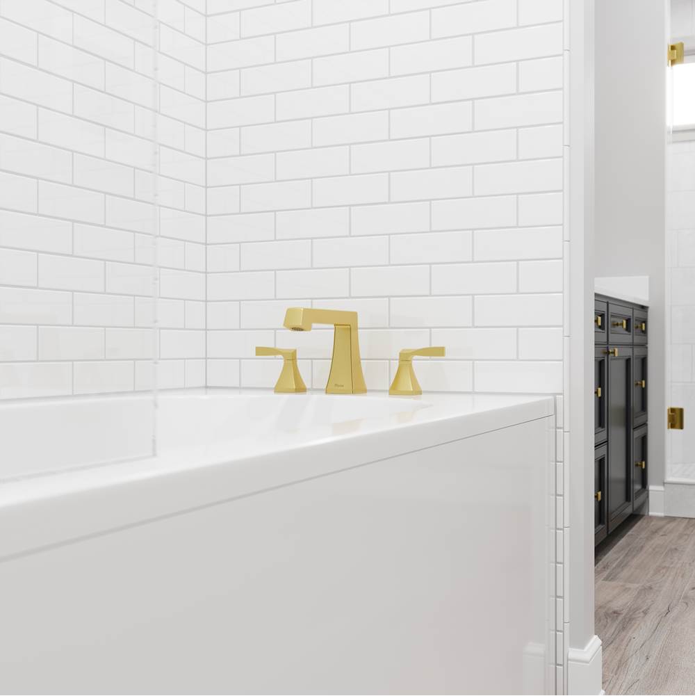 Holliston Roman Tub Faucet Trim in Brushed Gold