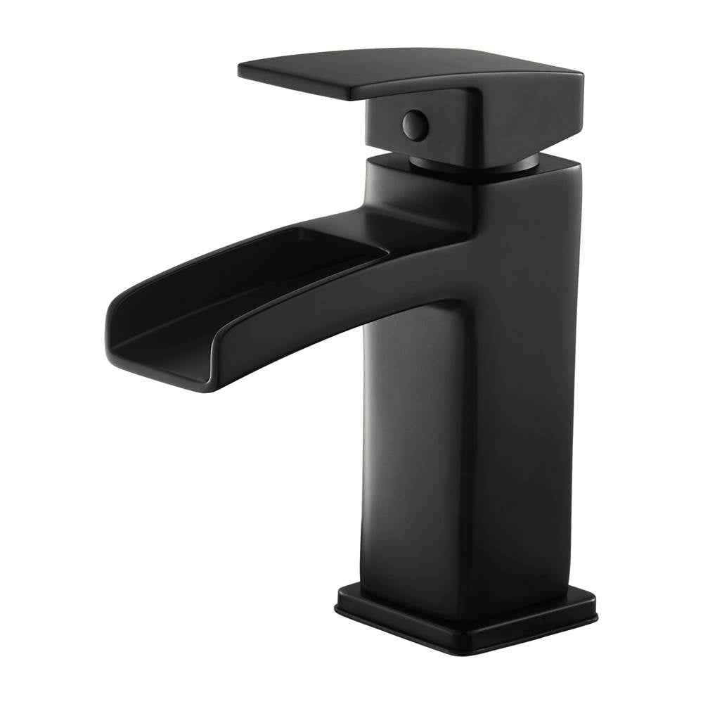 Pfister - Kenzo Single Control 4'' Centerset Bathroom Faucet in Black - Matte Black