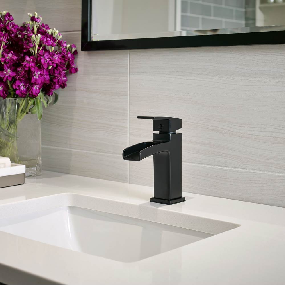 Kenzo Single Control 4'' Centerset Bathroom Faucet in Black