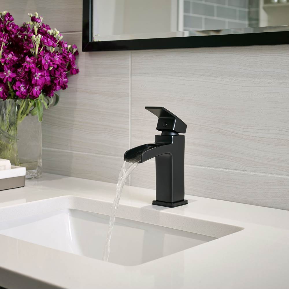 Kenzo Single Control 4'' Centerset Bathroom Faucet in Black