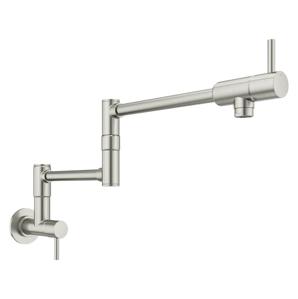 Lita 2-Handle 1-Hole Potfiller Kitchen Faucet in Matte Black