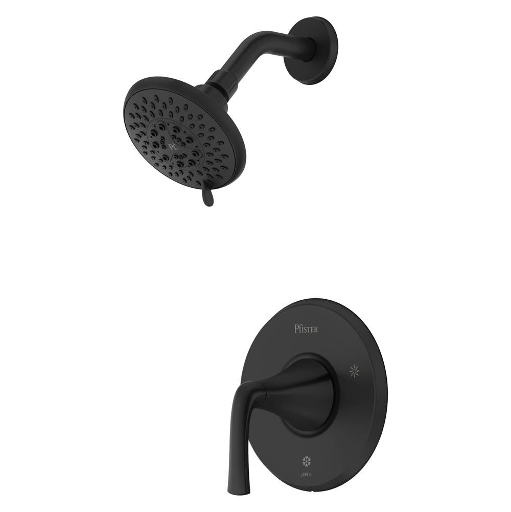 Pfister - McAllen 1-Handle Shower Only Trim Kit in Matte Black - Matte Black