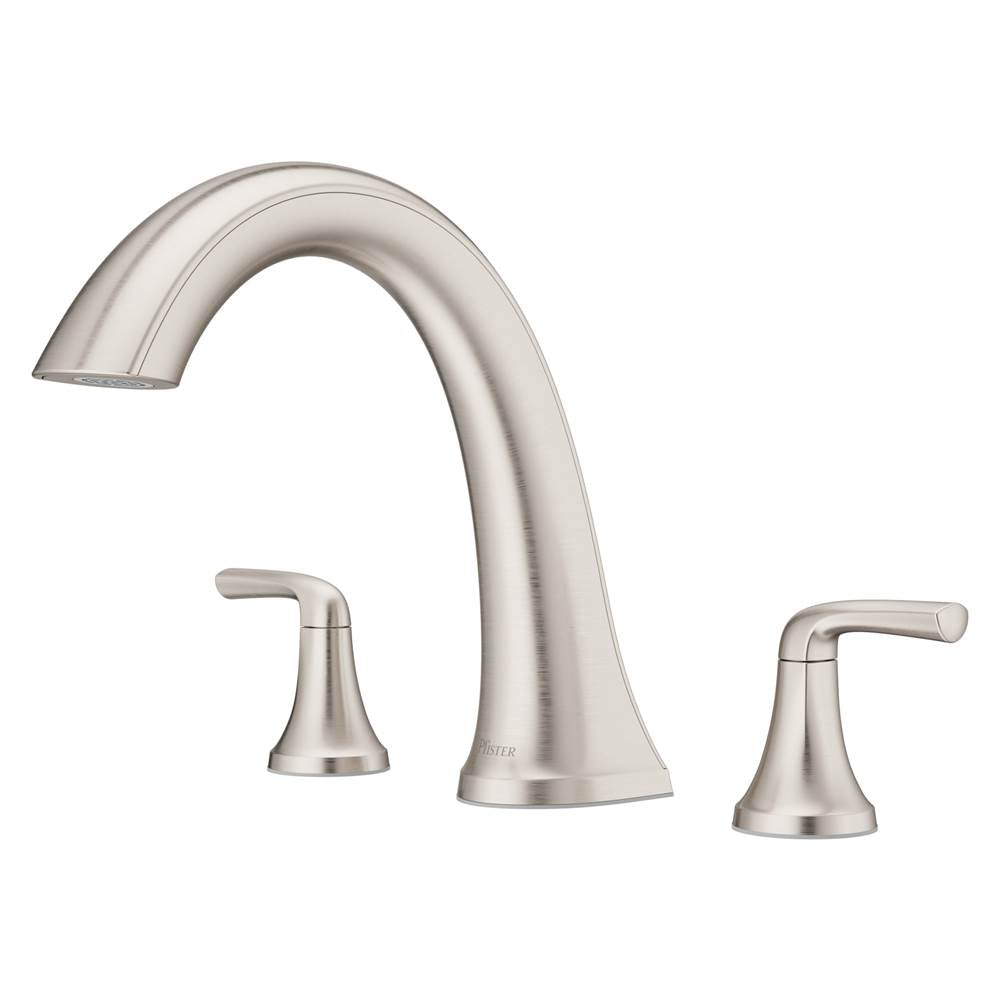 Pfister - McAllen 2-Handle Roman Tub Trim in Spot Defense Brushed Nickel - Spot Defense Brushed Nickel