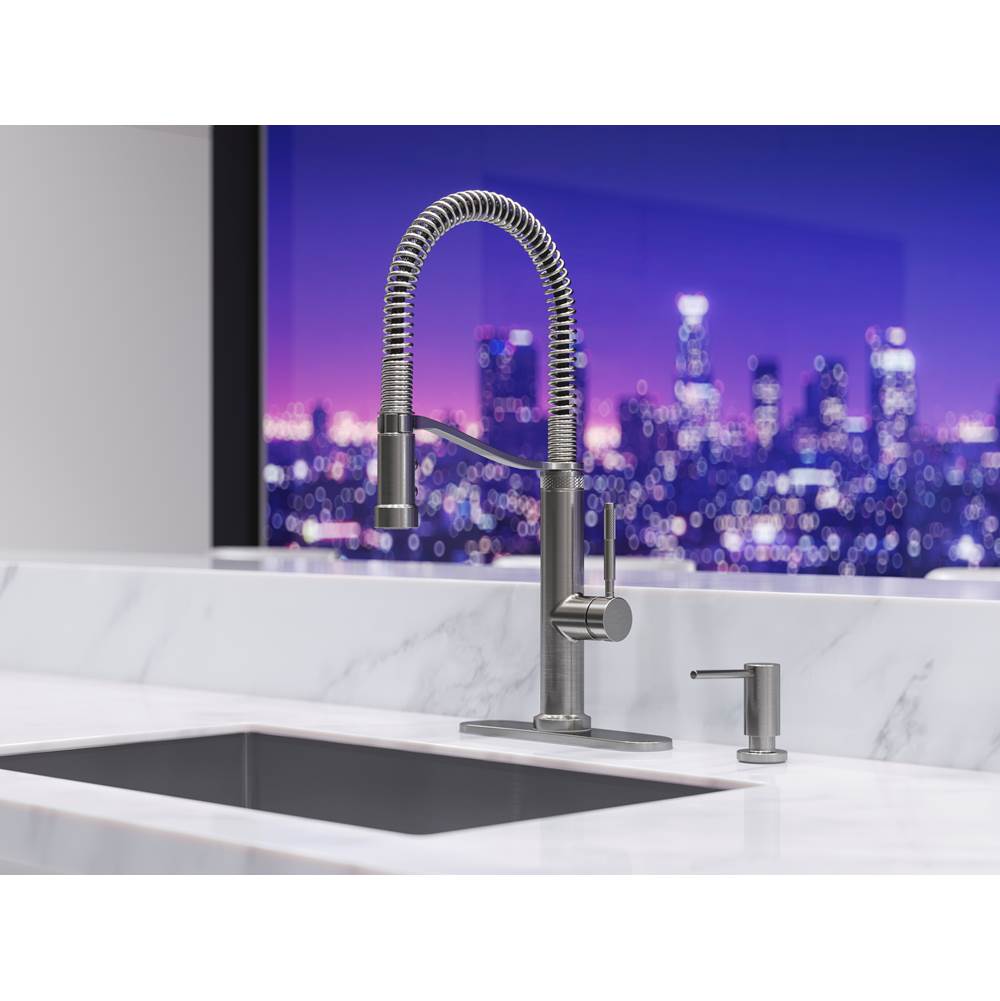 Modern Kitchen Soap Dispenser in Matte Black