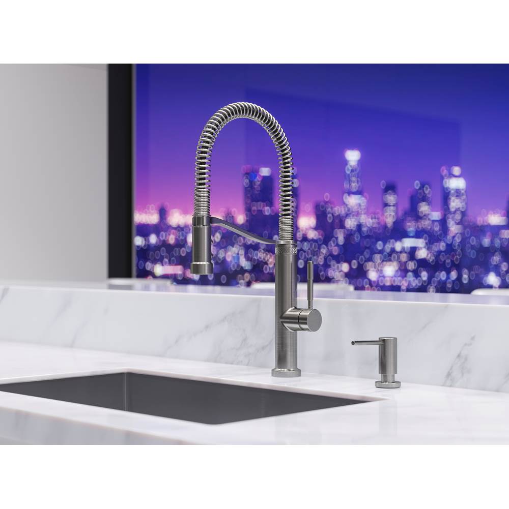 Modern Kitchen Soap Dispenser in Matte Black