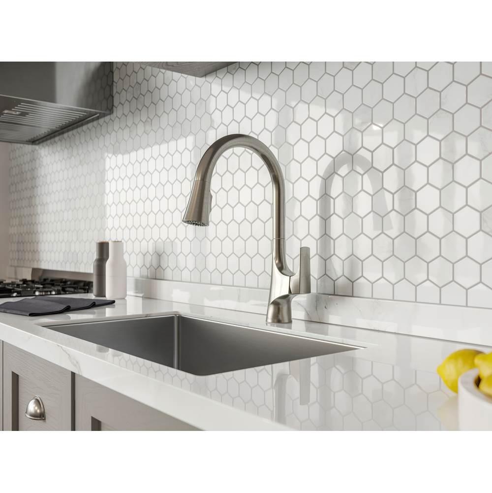 Norden 1-Handle Pull-Down Kitchen Faucet in Matte Black