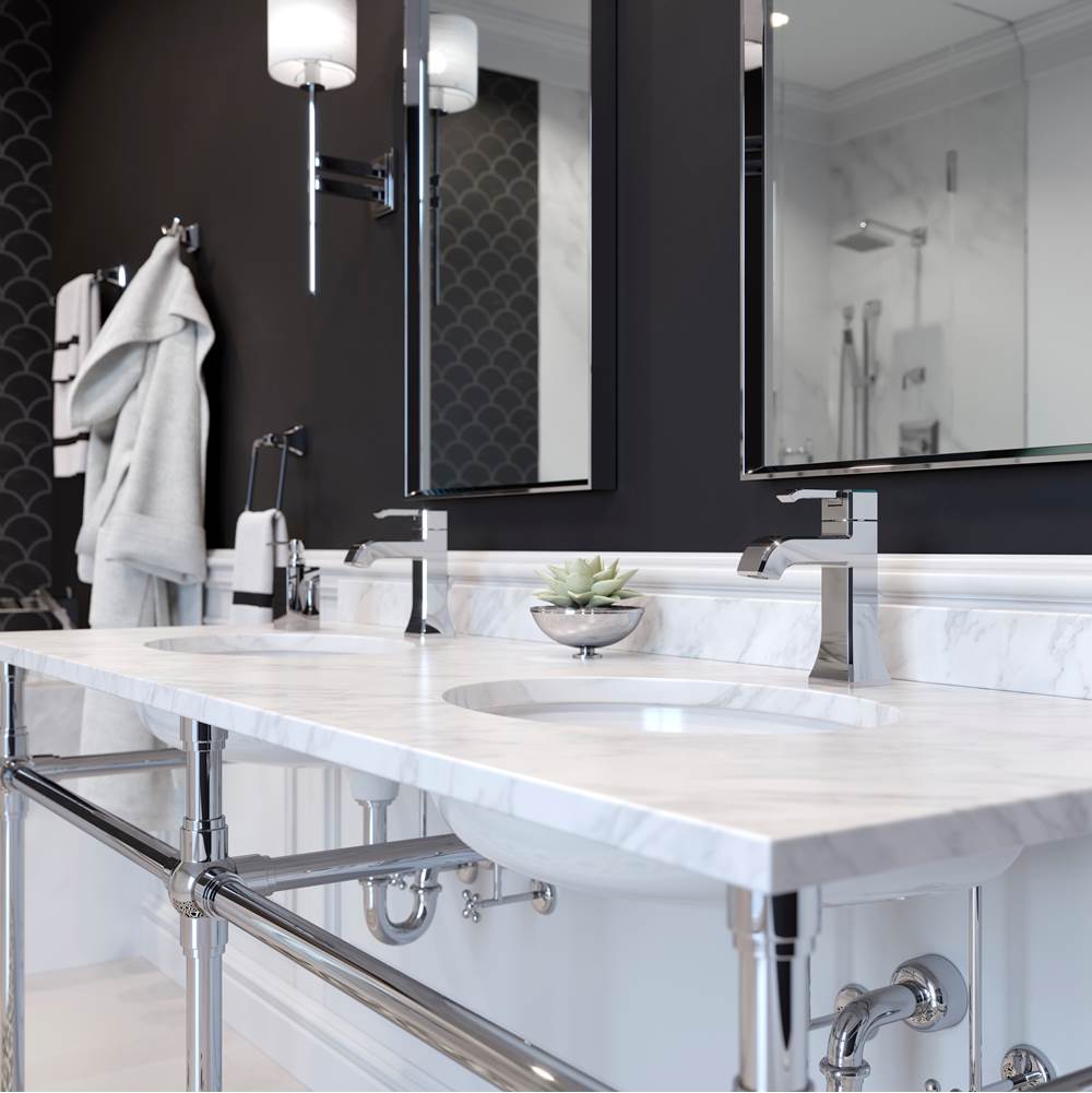 Park Avenue Single Control 4'' Centerset Bathroom Faucet in Brushed Gold